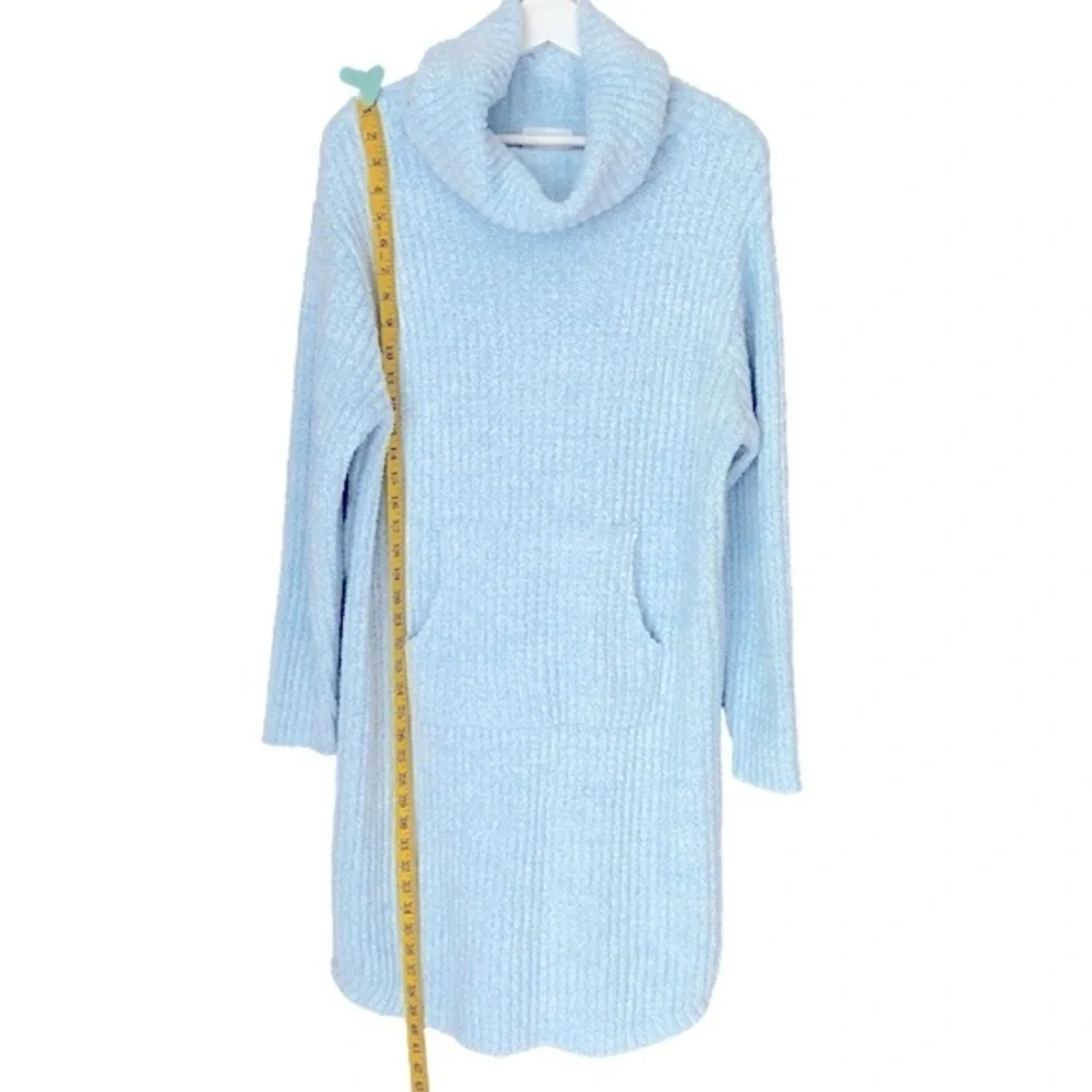 SOFTIES Lounger Marshmallow Soft Slouch Turtleneck Long Sleeve Blue Women S/M - Picture 8 of 13